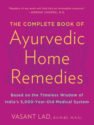 cover image of The Complete Book of Ayurvedic Home Remedies